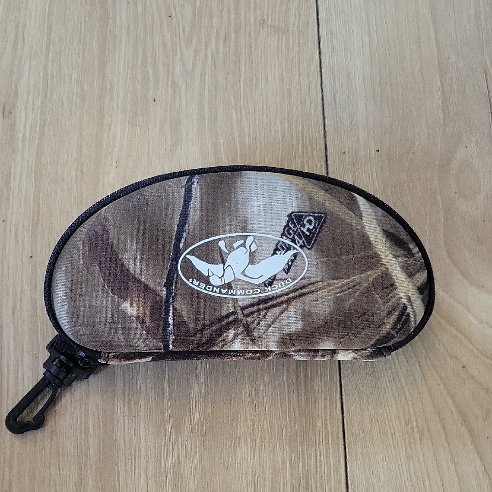 Brown Protective Eyewear Case with Zipper Closure